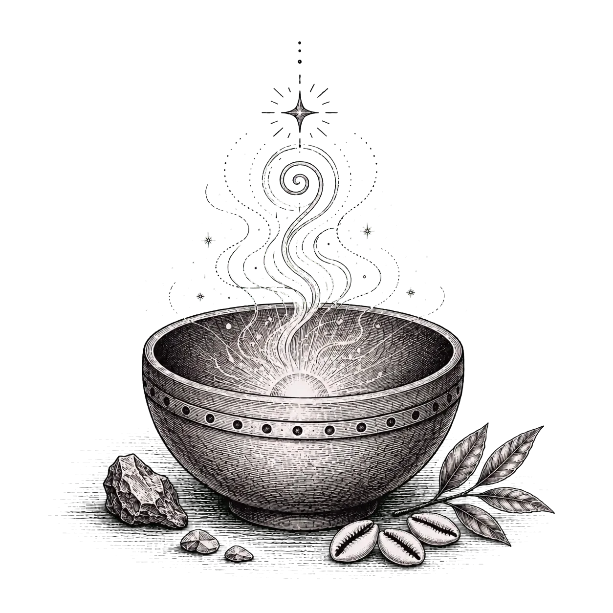 Sketch representing energy and spirit